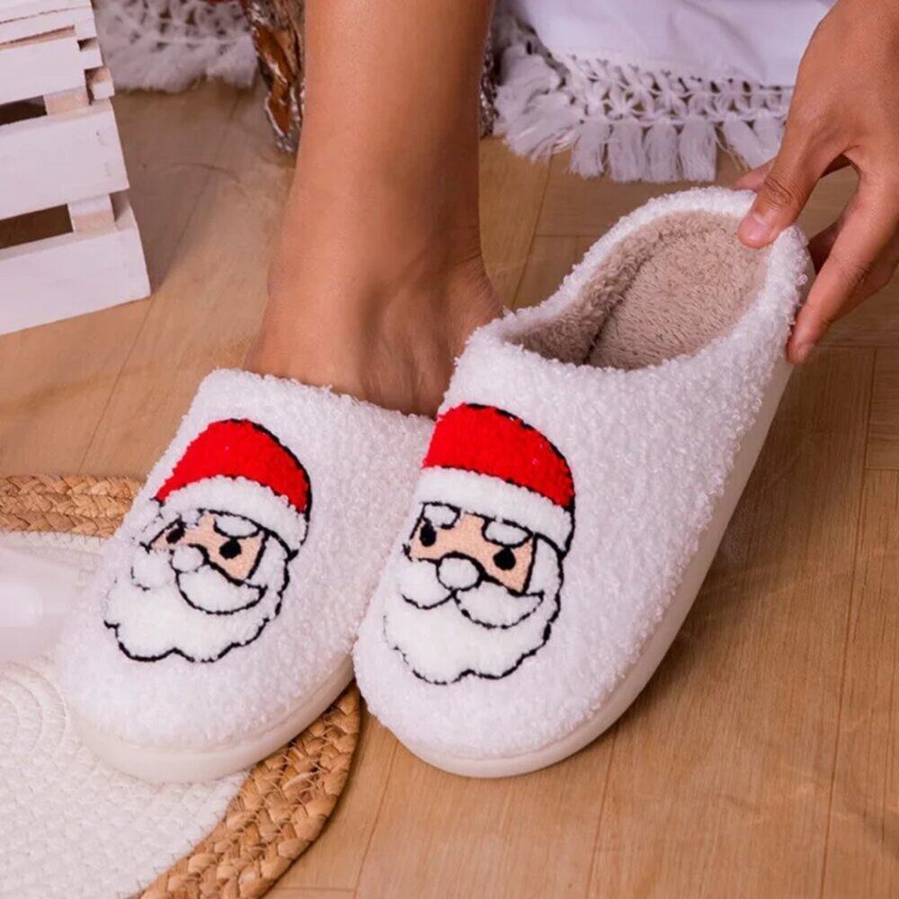 2/$30 NEW Christmas Santa Slippers